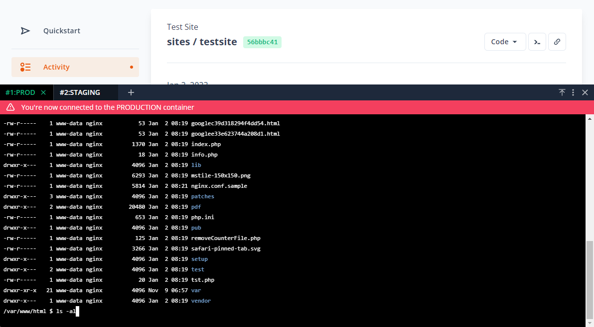 ProperHost Cloud: Web Terminal