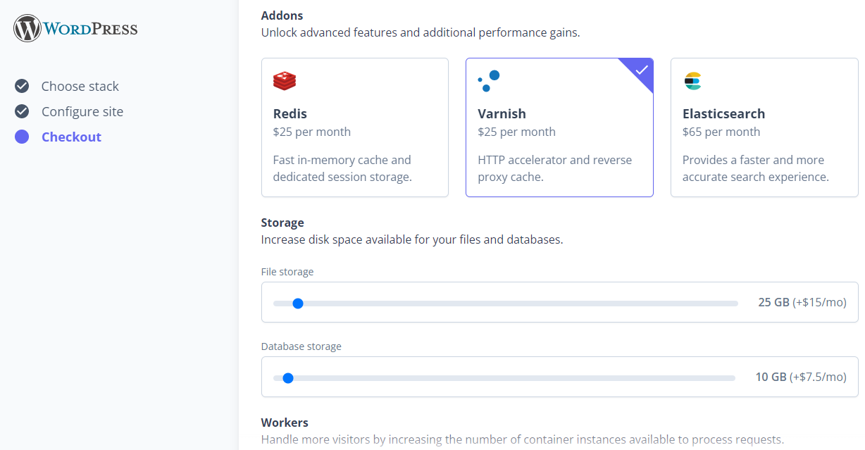 Wordpress: Configure Addons